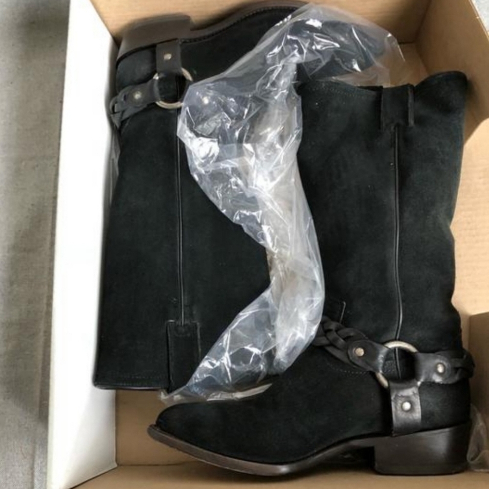 Frye Billy braided harness boots